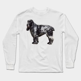 Black and Gray Spaniel Long Sleeve T-Shirt